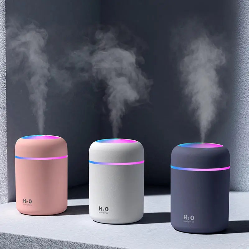 Eco Chain 300ml H2O Air Humidifier Portable Mini USB Aroma Diffuser with Cool Mist for Bedroom Home Car