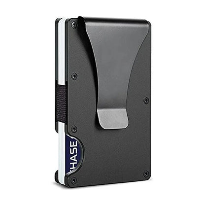 RFID Aluminium Credit Card Holder Wallet Slim with Metal Clip