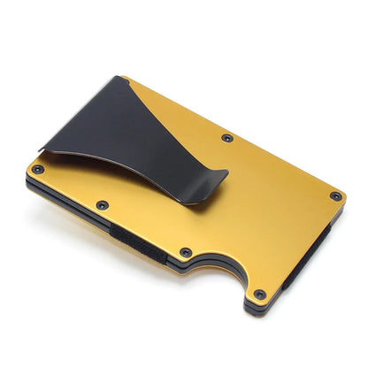 RFID Aluminium Credit Card Holder Wallet Slim with Metal Clip