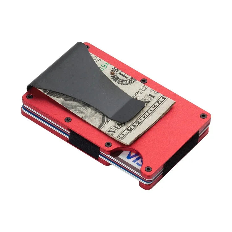 RFID Aluminium Credit Card Holder Wallet Slim with Metal Clip