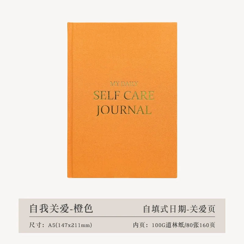 A5 Self-care Journal Weekly Monthly Daily Planner Diary Notebook