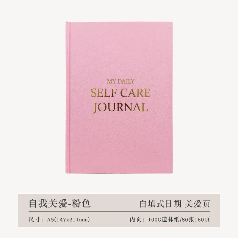 A5 Self-care Journal Weekly Monthly Daily Planner Diary Notebook